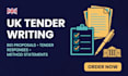 write UK tenders bid proposals tender responses and method statements