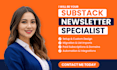 setup substack account, substack newsletter post substack publication management