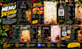 design restaurant fast food menu, cafe qr code takeout digital menu using canva