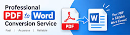 convert PDF to word and convert scanned PDF to editable text