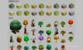 design isometric pixel art tileset, tilemap, game map and assets