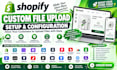do shopify custom file upload, shopify product upload, shopify product listing