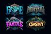 do a fantasy game logo