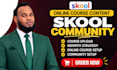 do skool community setup skool online course skool community course upload