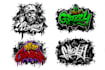 design a stylish graffiti inspired logo