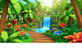 create low poly roblox environment assets, trees, rocks and map props 3d