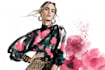 draw fashion illustration , sketch , model