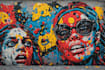 create a unique street pop art collage