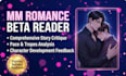 beta read your omegaverse, romance, or mm alpha omega story