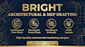 draw your architectural, electrical, plumbing plans and mep drawings