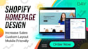 design a high converting shopify homepage design and redesign shopify store