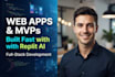 build your web app and mvp using replit ai agent