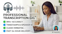 transcribe podcast audio and interviews