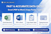 do fast accurate data entry excel data cleanup and pdf to world typing