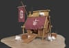 model stylized 3d game asset, 3d building model, unreal engine 5 level design