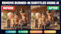 remove burned in hardcoded subtitles using ai