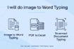 type scanned images and PDF to word and excel