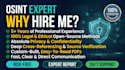 conduct professional osint investigation and online research