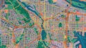 do urban location map city map street map neighborhood map vector illustration