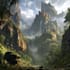 draw fantasy landscape or enviroment art