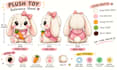 design a custom plush toy reference sheet tech pack sewing pattern