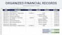 do bookkeeping, expense tracking and financial records in excel