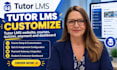 customize tutor lms website courses learndash elearning website wordpress lms