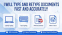 type retype and convert document faster and accurately