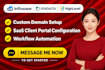 setup custom domain saas client portal in inflowave vendasta gohighlevel