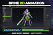 rig and animate 2d game character in spine 2d pro animation sprite sheet animate