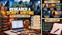 research and write engaging youtube documentary scripts