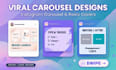 design modern instagram post and story