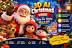 create photorealistic 3d christmas animation 3d ai animation intro video and ads