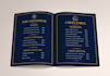 create a bifold menu for a fine dining restaurant and lounge