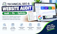 do technical SEO, website audit, and google search console indexing