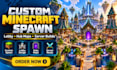 build tavumelo minecraft server spawn, custom lobby and hub maps