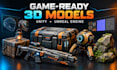 create game ready 3d models for unity and unreal engine