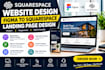 design squarespace website, figma to squarespace landing page, website develope
