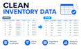 clean and organize excel inventory data