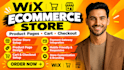do wix website, ecommerce, product page, cart, checkout, wix website store setup