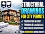 do structural engineering drawings as architect in texas ohio for city permit