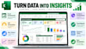 create excel dashboards and charts