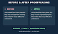 proofread and edit essays, articles, and documents