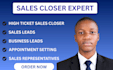 high ticket sales closer sales development sales representative sales closer