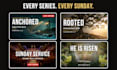 design sermon series and church livestream thumbnails