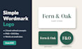 design a minimalist logo for your small business