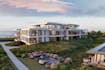 redesign seaside residential building, exterior cladding, cgi landscape render