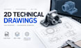 create 2d technical drawings cad drawings and engineering drawings