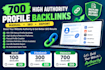 do 700 high quality profile backlinks