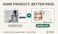 design a professional, high converting shopify product page